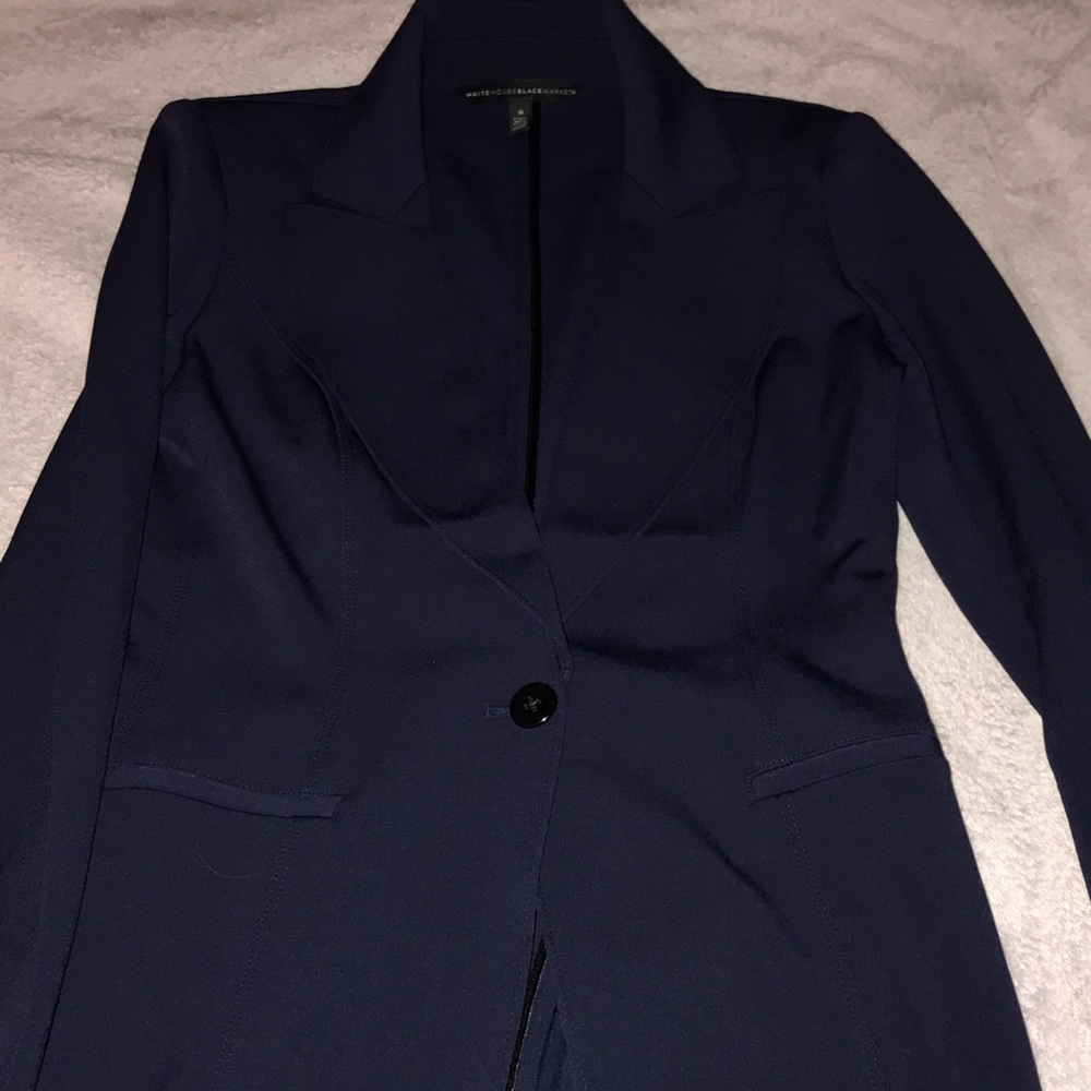 White House black market navy jacket size 0